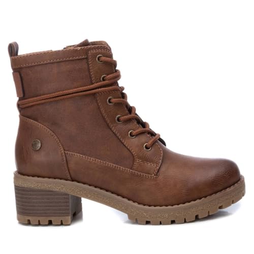 REFRESH - Botín Mujer Camel - Calzado Cómodo y Versátil - Moda casual - Modelo 17014502 (Talla 39)