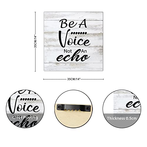 Décoration murale pour maison avec plaque de bois à message