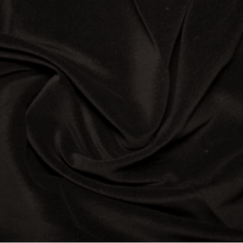 Oh Sew Crafty Limited Black 100% Cotton Velvet Fabric Plain Costume Dressmaking Eveningwear (Per Metre) (Black)
