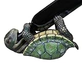 Ebros Gift Drunken Coastal Sea Turtle Tortoise Wine Bottle Holder Caddy Figurine As Home Kitchen Wine Cellar Decorative Storage Organizer Wild Aquatic Animals Turtles Terrapins Tortoises Decor