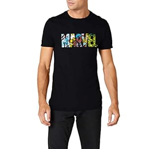 Marvel Men’s Comic Strip Logo T-Shirt