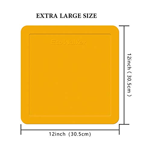 Eco Walker 12Inch Flat Square Spot Marker Multi-Color Exercise Kids Floor Playmat #TOP2