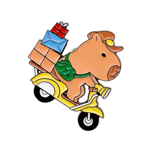 Capybaras Brooch Charm Animal Animal Pin Capybaras Brooch Pin Fashion Lapel Pin Metal Texture バックパック漫画動物ピンアクセサリーに適しています