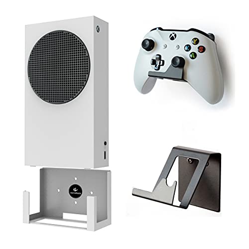 Monzlteck Wall Mount Holer for Xbox Series S+Controller Holder for Xbox Series X/S Controller(2PACK)