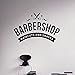 HFDHFH Barbería Logo Pared calcomanía peluquería salón Pegatina Pegatina y Tienda afeitada Palabra 74X111CM