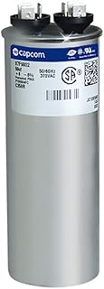 50 mfd / 370 VAC Round Run Capacitor, Compatible Replacement for 628318-313