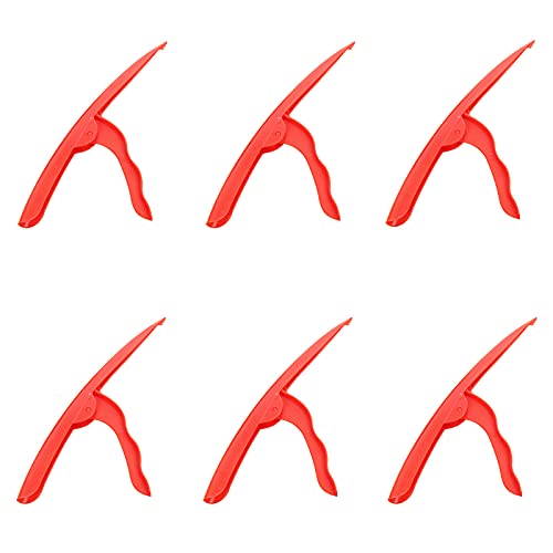 Peladores De Gambas Peladores De Langosta Pelador De Mariscos 6 Pieza De Herramienta para Pelar Camarones, Peladores De Langostinos para Langosta, Cangrejo, Langostino (Rojo) Cover
