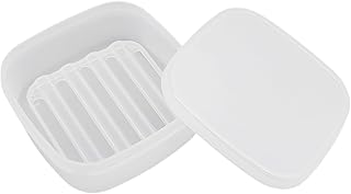 Travel Soap Dish, Soap Box Case with Bar Soap Saver Pad Portable Soap Rest for Bathroom Shower Home Outdoor Gym Fitness Vonpri (Translucent 1Pack)