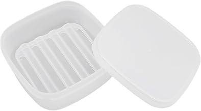 Travel Soap Dish, Soap Box Case with Bar Soap Saver Pad Portable Soap Rest for Bathroom Shower Home Outdoor Gym Fitness Vonpri (Translucent 1Pack)