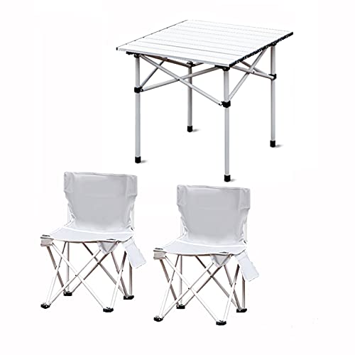 Table et chaises de camping en alliage d'aluminium durable