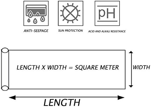 Heavy Duty 4x5m Blue Pool Pond Liner - Flexible, Impermeable Membrane for Landscaping, Reinforced, Lightweight & Portable, Ideal for Garden & Water Features