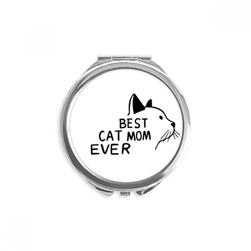 Miroir ronde de poche portable pour retouches maquillage au bureau