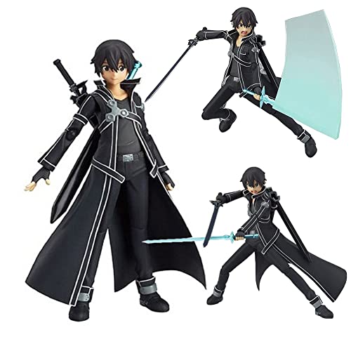 Xinchangda Kirito, statuetta da 13 cm, parti intercambiabili e personaggi mobili, Action Figures Anime, collezione di decorazioni per desktop, regalo per i fan
