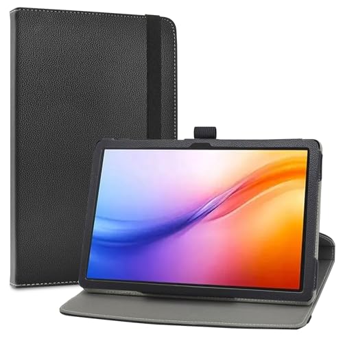 LiuShan Rotary Funda para DOOGEE Tab G6 Plus Tablet, Folio Soporte PU Cuero con Funda Caso para DOOGEE Tab G6 Plus Tablet 11 Pulgadas, Negro