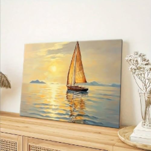 Tableaux sur toile coucher du soleil pour une chambre cocooning - 4