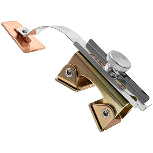 Strong Hand Tools Large Hole Plug Magnet for Plug Welds, Pivoting Magnetic V-Pad Base, Copper Backing Pad, Spring-Loaded Arm, 8.9 in. Long, AGK450