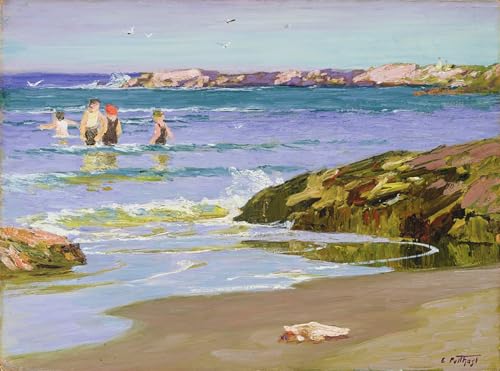 Toile pour décoration murale marée basse Edward Henry Potthast - Évasion artistique