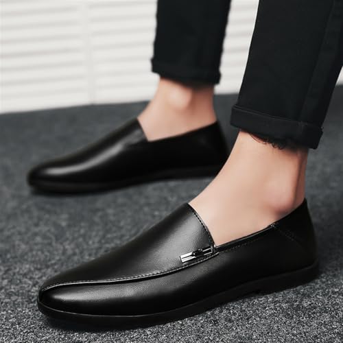 Dress Shoes for Men Men's Slip-On Casual Loafers Genuine Leather Outdoor Flats for Comfort and Style3