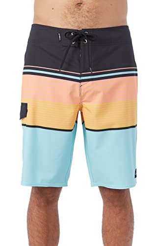 Boardshorts O'NEILL Lennox Stripe maillot de bain homme turquoise 31