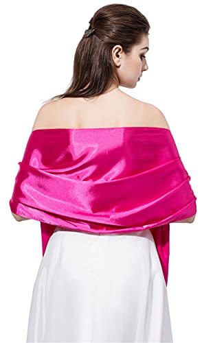 Satin Scarf Long Lightweight Shawls for Women(F18)4