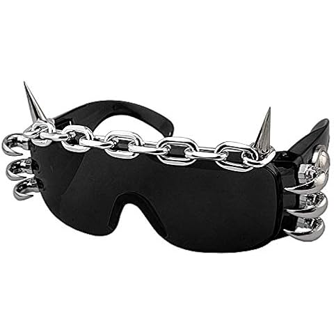 crazy hunter punk rock studded cosply dancing glasses cool men/lady sunglasses Cover
