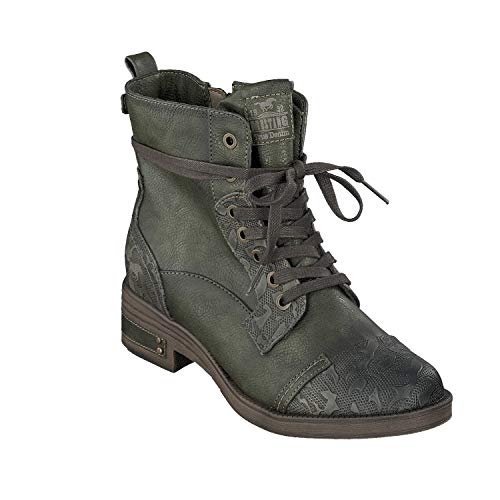MUSTANG Damen Stiefeletten Grün, Schuhgröße:EUR 39