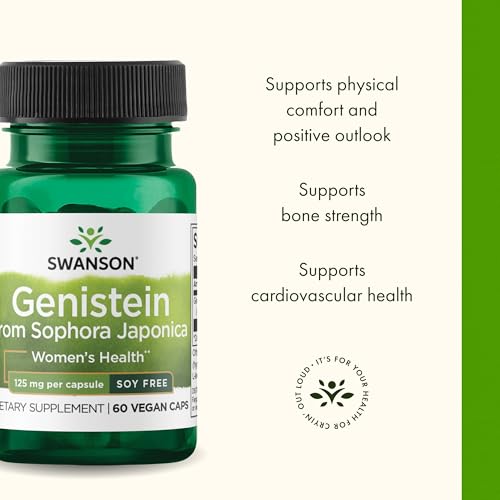 Swanson Genistein from Sophora Japonica, 125mg - 60 vcaps