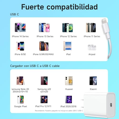 Lista de Cargador iphone 11 favoritos de las personas. 17 Imagen adicional