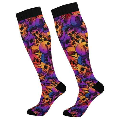 Image of Compression Socks for Women & Men, Knee High Socks for Circulation Medical Running Athletic Nurse Travel