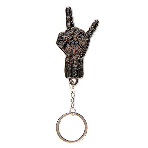 JINX Porte CLE Metal Cyberpunk 2077 Main Accessoire de Voyage -Portefeuille, Argenté, Taille Unique Homme Cover