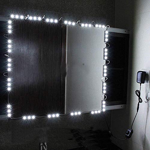 Chende - Specchio con luce LED per specchio da trucco Hollywood con dimmer 12,7 m (10ft)