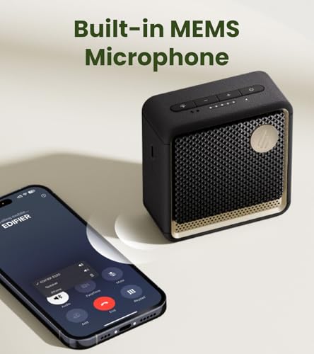 Edifier ES20 Portable Bluetooth Speaker, IP67, Ambient Light, Black - image 8