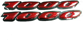 Red 3D Logo Emblem Sticker Decal Polish Gloss Raise Up Compatible with Suzuki GSXR 1000 CBR RR MTS S2R S1000 Hornet Sport VTR CBF Z1000 DL1000 TL1000 Versys