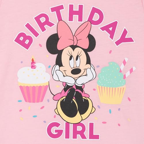 Image of Disney Birthday Girls T-Shirt and Tulle Skirt Outfit Set Toddler to Big Kid Sizes (2T - 14-16)