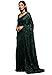Zeel Clothing Women's Dark Green Sequins Work Heavy Georgette Saree with Blouse (1008-Deep-Green-Sequins-Party-Saree