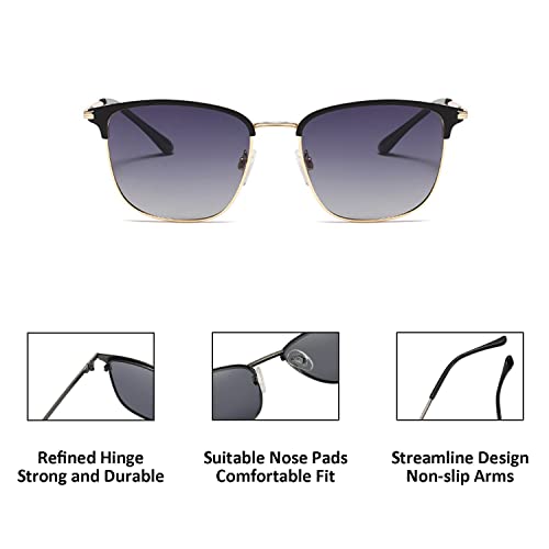 Polarized Sunglasses for Men and Women Aviator Oversized Retro Metal Sunglasses Small Classic UV Protective4