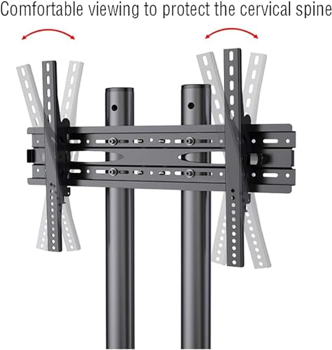 Soporte movil para TV, con ruedas y bandeja ajustable miniatura 3