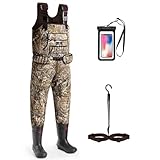 Trudave Chest Waders, 4.5mm Waterproof Neoprene Hunting...