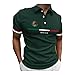 Polo Vintage Con Estampado De Bandera Mexicana para Hombre Mexican Culture Shirt Viva Mexico Tshirt Green