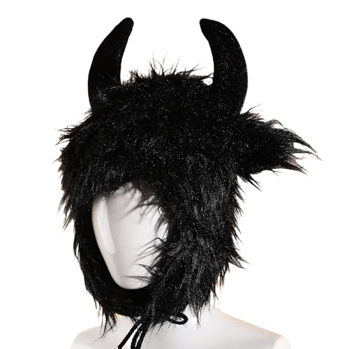 Winter Thermal Plush Furry Earflap Ushanka Hat Faux Fur Windproof Hooded Beanie Animal Themed Costume Hat for Men Women3