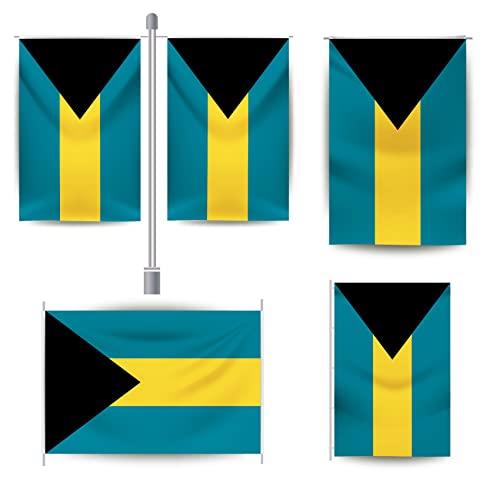 YongFoto Bandeira das Bahamas Bandeira das Bahamas 1,2 x 1,8 m Banner para celebrações ao ar livre,