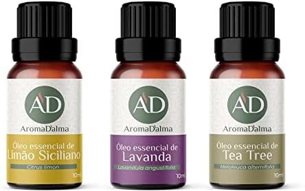 Terapia Floral da Amazônia: O Poder das Essências para o Bem-Estar 8 Kit 3 Óleo Essencial para Aromaterapia - Lavanda, Limão Siciliano...