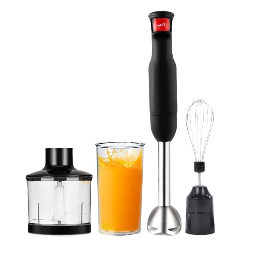 Blender ręczny zanurzeniowy, zestaw mikserów ręcznych 3 w 1, trzonek i ostrza blendera ręcznego ze stali nierdzewnej, ostrza ze stali nierdzewnej 304, bez BPA, narzędzie kuchenne
