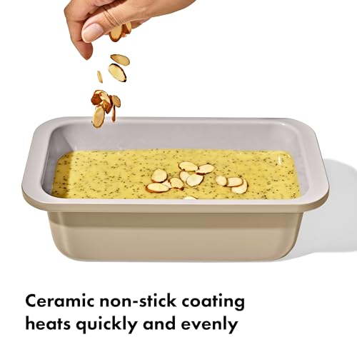 Image of OXO Good Grips Non-Stick Pro Ceramic Coated Metal Bakeware 1Lb Loaf Pan - Biscuit