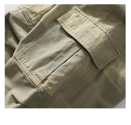 Men Wide Leg Pocket Cargo Pants Trousers Neutral Loose Casual Cotton Straight Outdoor Pants3