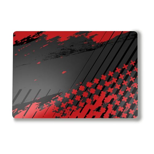 Image of Laptop Skin Compatible with Alienware M18 R2 (2024) - Grunge Red - Premium 3M Vinyl Protective Wrap Decal Cover - Easy to Apply | Crafted in The USA by MightySkins