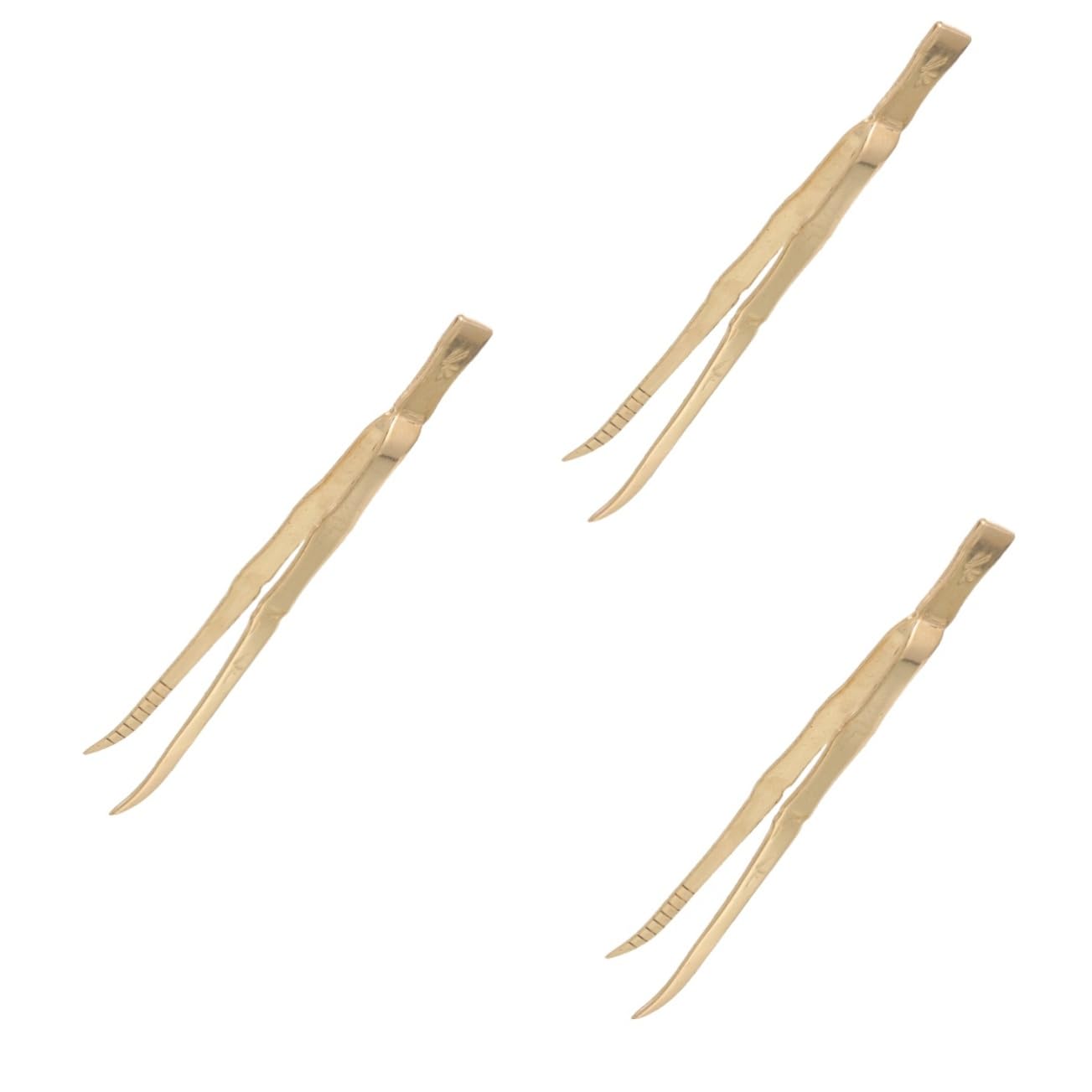 ULTECHNOVO 3 Pezzi Pinze per Bamboo con Ergonomico Strumenti per Bruciatore Carboncini per e Cerimonie Religiose