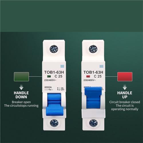 Minidisyuntor 1P CA para evitar sobrecargas en equipos de baja potencia TOB1-63 C3 4
