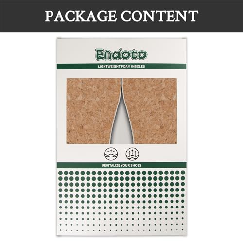 Image of Endoto Cork Insoles for Hey Dude Replacement Inserts Soles(US Size:M6 / EU Size:39)