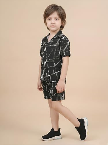 Image of POLKA TOTS Premium Cotton Co-Ord Clothing Set For Boys | Ultra-soft Half Sleeve Shirt & Shorts Combo for Kids Boys | Comfortable Casual - Beach Outfit for Baby Boys & Toddler | Kids Clothes for Boys